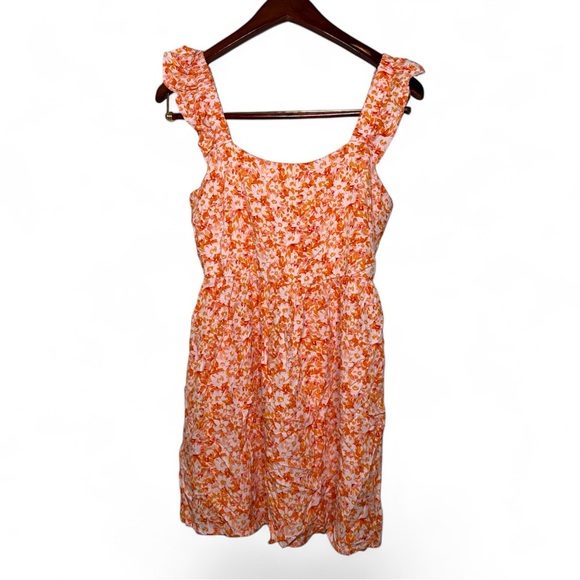 Lush Dresses & Skirts - 🖤Lush Orange Floral Mini Dress